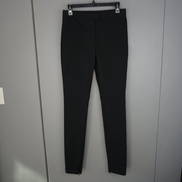 New Rag & Bone Rebecca Zip Vent Slim Fit Mid Rise Pants in Black size 4 - Picture 3 of 16